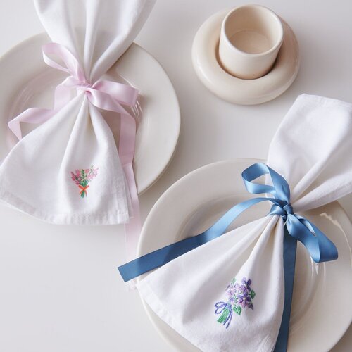 Rico Design Vrij Borduren Borduurpakket - Stick & Stitch Kit Bloemboeketten XL
