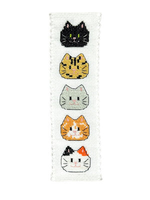The Crafty Kit Company - Borduurpakket Boekenlegger - Kitty Cats - The Crafty Kit Company The Crafty Kit Company - Borduurpakket Boekenlegger - Kitty Cats - The Crafty Kit Company