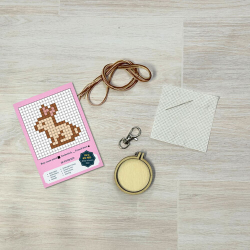 The Crafty Kit Company Borduurpakket Matchbox Some Bunny Loves You - The Crafty Kit Company