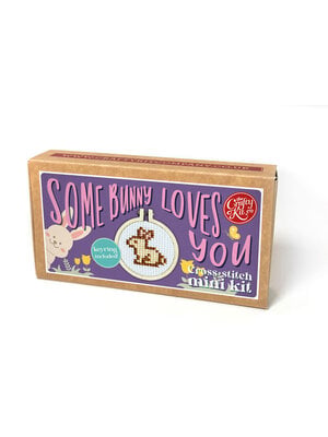 The Crafty Kit Company Borduurpakket Matchbox Some Bunny Loves You - The Crafty Kit Company