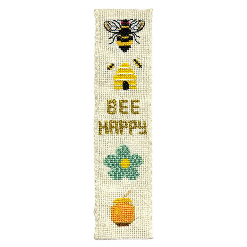 The Crafty Kit Company Borduurpakket Bookmark Honey Bee - The Crafty Kit Company