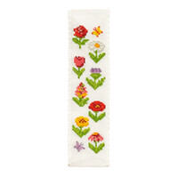 Borduurpakket Bookmark Cottage Garden - The Crafty Kit Company