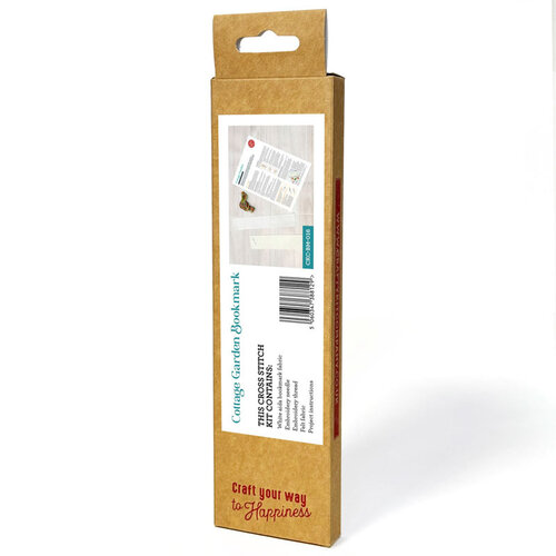 The Crafty Kit Company Borduurpakket Bookmark Cottage Garden - The Crafty Kit Company