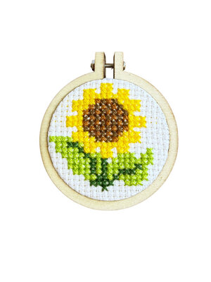 The Crafty Kit Company -  Borduurpakket Matchbox Van Gogh Sunflower - The Crafty Kit Company