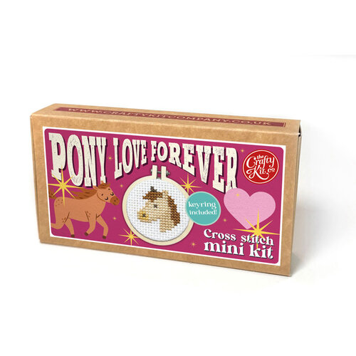 The Crafty Kit Company Borduurpakket Matchbox Pony Love Forever - The Crafty Kit Company