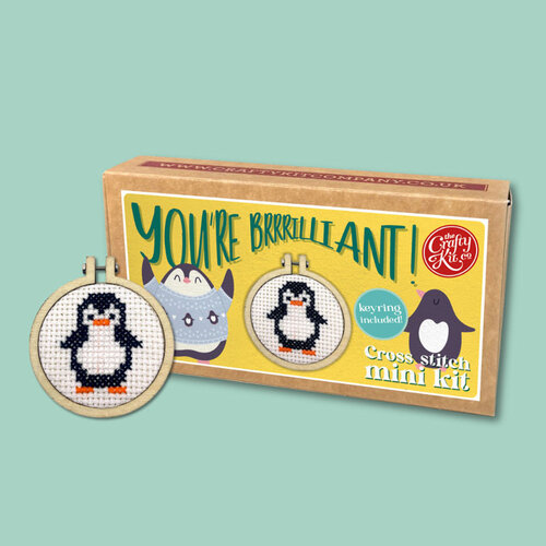 The Crafty Kit Company Borduurpakket Matchbox You're Brilliant - The Crafty Kit Company