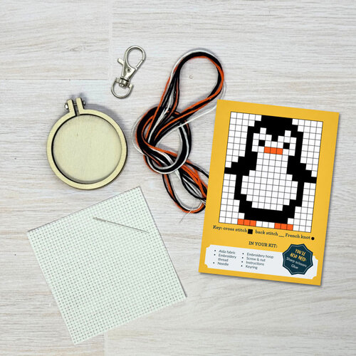 The Crafty Kit Company Borduurpakket Matchbox You're Brilliant - The Crafty Kit Company