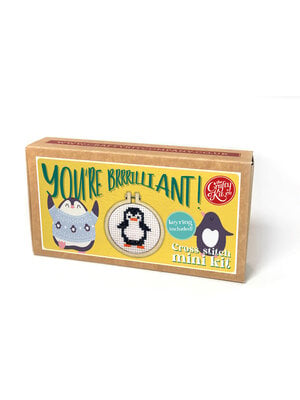 The Crafty Kit Company Borduurpakket Matchbox You're Brilliant - The Crafty Kit Company