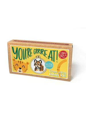 The Crafty Kit Company Borduurpakket Matchbox You're Grrreat - The Crafty Kit Company