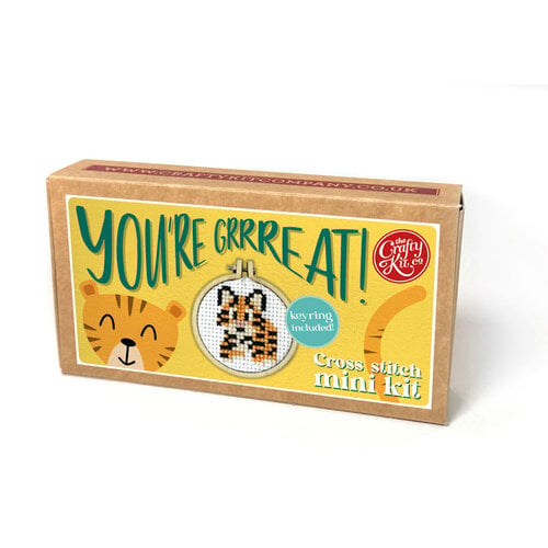 The Crafty Kit Company Borduurpakket Matchbox You're Grrreat - The Crafty Kit Company