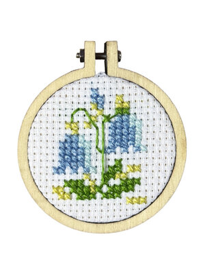 The Crafty Kit Company -  Borduurpakket Matchbox Picked just for you! (Bluebells) - The Crafty Kit Company