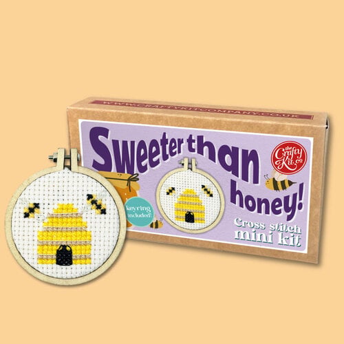 The Crafty Kit Company Borduurpakket Matchbox Sweeter than Honey - The Crafty Kit Company