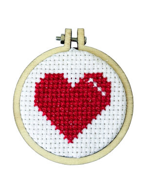 The Crafty Kit Company -  Borduurpakket Matchbox I Love You - The Crafty Kit Company