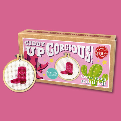 The Crafty Kit Company Borduurpakket Matchbox Giddy up Gorgeous - The Crafty Kit Company
