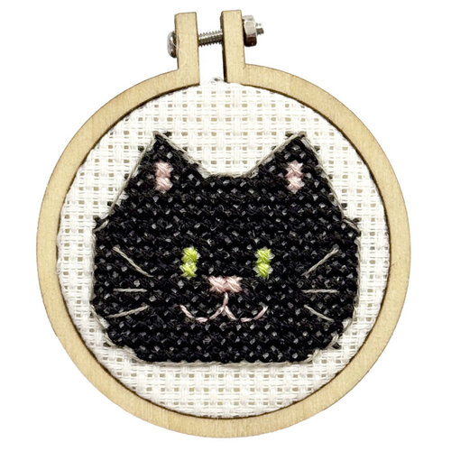 The Crafty Kit Company Borduurpakket Matchbox You're Purr-fectly Wonderful - The Crafty Kit Company