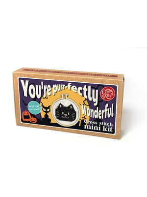 The Crafty Kit Company Borduurpakket Matchbox You're Purr-fectly Wonderful - The Crafty Kit Company