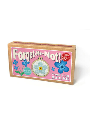 The Crafty Kit Company Borduurpakket Matchbox Forget Me-Not - The Crafty Kit Company