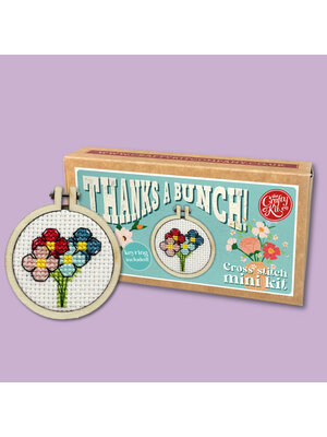 The Crafty Kit Company Borduurpakket Matchbox Thanks a Bunch - The Crafty Kit Company