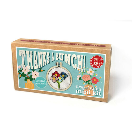The Crafty Kit Company Borduurpakket Matchbox Thanks a Bunch - The Crafty Kit Company The Crafty Kit Company Borduurpakket Matchbox Thanks a Bunch - The Crafty Kit Company