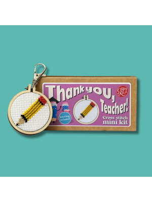 The Crafty Kit Company Borduurpakket Matchbox Thank you Teacher! - The Crafty Kit Company