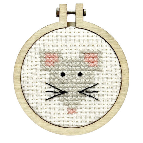 The Crafty Kit Company Borduurpakket Matchbox Have a Mice day! - The Crafty Kit Company The Crafty Kit Company Borduurpakket Matchbox Have a Mice day! - The Crafty Kit Company