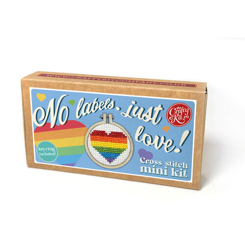 The Crafty Kit Company Borduurpakket Matchbox No Labels, Just Love! - The Crafty Kit Company The Crafty Kit Company Borduurpakket Matchbox No Labels, Just Love! - The Crafty Kit Company