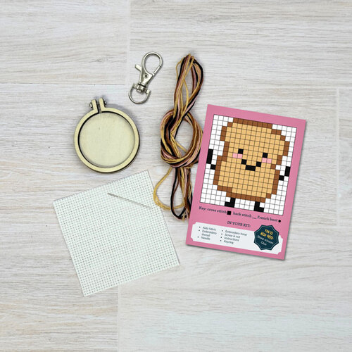 The Crafty Kit Company Borduurpakket Matchbox A Birthday Toast - The Crafty Kit Company