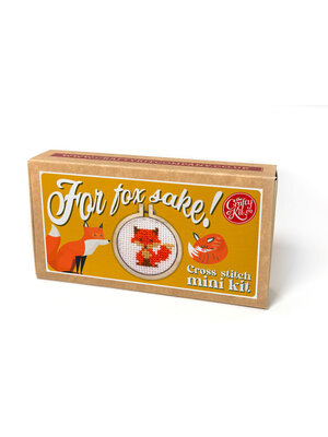 The Crafty Kit Company Borduurpakket Matchbox For Fox Sake! - The Crafty Kit Company