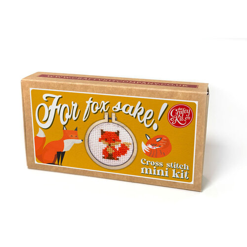 The Crafty Kit Company Borduurpakket Matchbox For Fox Sake! - The Crafty Kit Company The Crafty Kit Company Borduurpakket Matchbox For Fox Sake! - The Crafty Kit Company