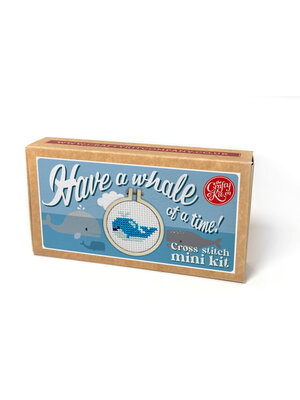 The Crafty Kit Company Borduurpakket Matchbox Have a Whale of a Time - The Crafty Kit Company
