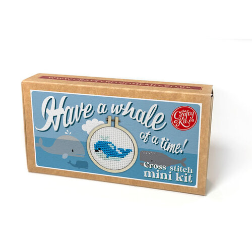 The Crafty Kit Company Borduurpakket Matchbox Have a Whale of a Time - The Crafty Kit Company The Crafty Kit Company Borduurpakket Matchbox Have a Whale of a Time - The Crafty Kit Company
