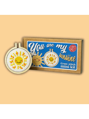 The Crafty Kit Company Borduurpakket Matchbox You are my Sunshine - The Crafty Kit Company