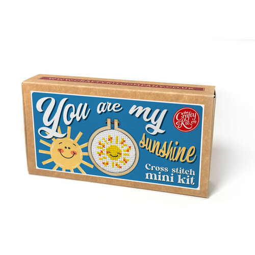 The Crafty Kit Company Borduurpakket Matchbox You are my Sunshine - The Crafty Kit Company
