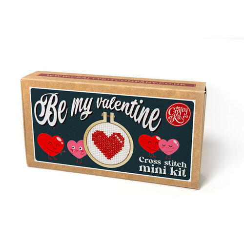 The Crafty Kit Company Borduurpakket Matchbox Be My Valentine - The Crafty Kit Company The Crafty Kit Company Borduurpakket Matchbox Be My Valentine - The Crafty Kit Company