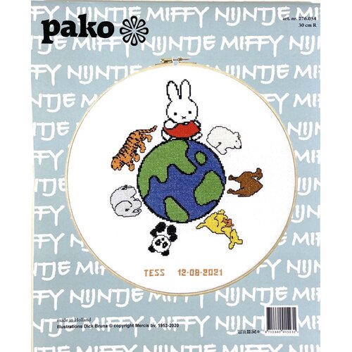 Pako Borduurpakket Nijntje Wereld - PAKO Pako Borduurpakket Nijntje Wereld - PAKO