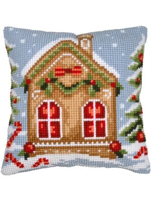 Vervaco Kruissteekkussen kit Gingerbread House Vervaco Kruissteekkussen kit Gingerbread House