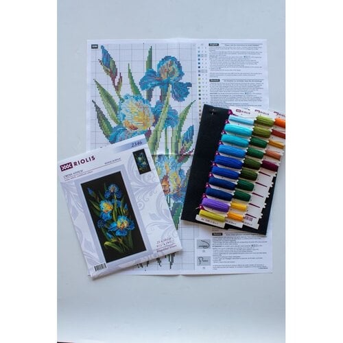 RIOLIS Borduurpakket Beatuful Irises - RIOLIS RIOLIS Borduurpakket Beatuful Irises - RIOLIS