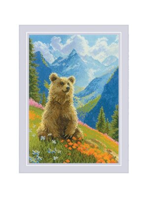 RIOLISf Borduurpakket Clumsy Bear - RIOLIS RIOLISf Borduurpakket Clumsy Bear - RIOLIS