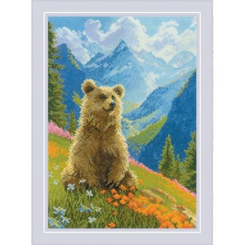 RIOLIS Borduurpakket Clumsy Bear - RIOLIS RIOLIS Borduurpakket Clumsy Bear - RIOLIS