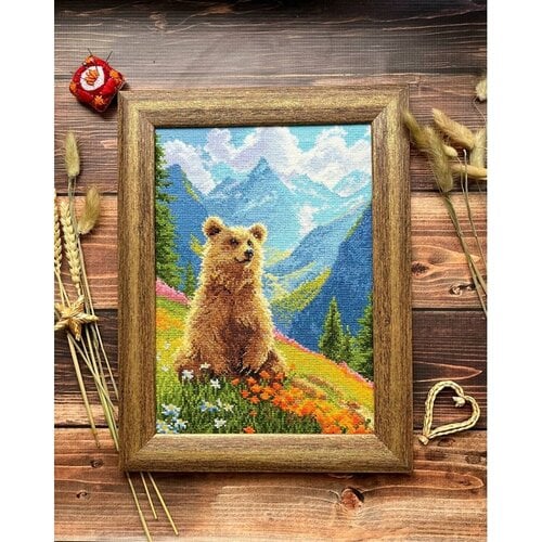 RIOLIS Borduurpakket Clumsy Bear - RIOLIS RIOLIS Borduurpakket Clumsy Bear - RIOLIS