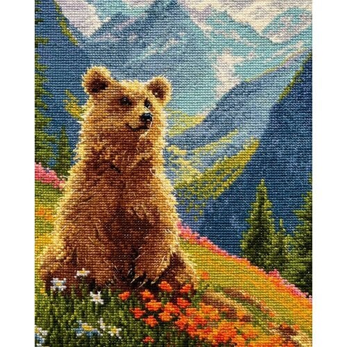 RIOLIS Borduurpakket Clumsy Bear - RIOLIS RIOLIS Borduurpakket Clumsy Bear - RIOLIS