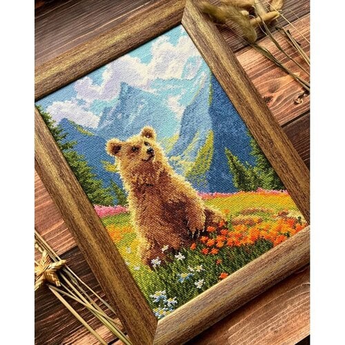 RIOLIS Borduurpakket Clumsy Bear - RIOLIS RIOLIS Borduurpakket Clumsy Bear - RIOLIS