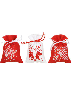 Vervaco Kruidenzakje kit Kerst set van 3 Vervaco Kruidenzakje kit Kerst set van 3