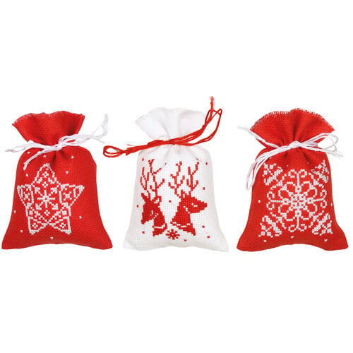 Vervaco Kruidenzakje kit Kerst set van 3 Vervaco Kruidenzakje kit Kerst set van 3
