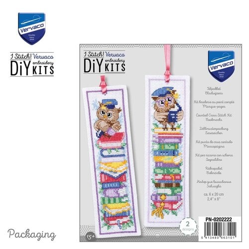 Vervaco Bladwijzer kit Uilen set van 2 Vervaco Bladwijzer kit Uilen set van 2
