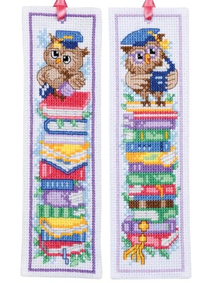 Vervaco Bladwijzer kit Uilen set van 2 Vervaco Bladwijzer kit Uilen set van 2