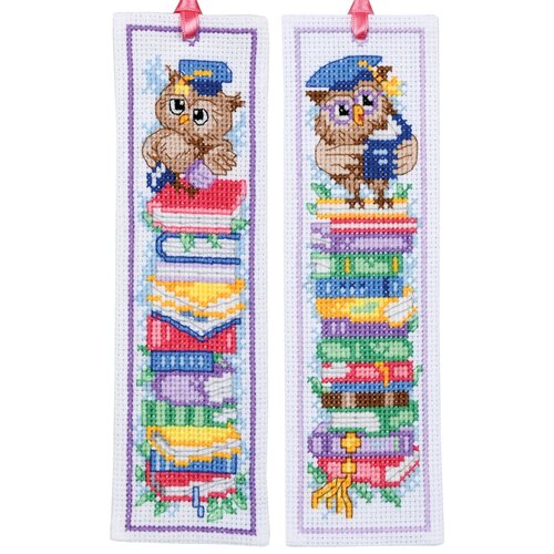 Vervaco Bladwijzer kit Uilen set van 2 Vervaco Bladwijzer kit Uilen set van 2