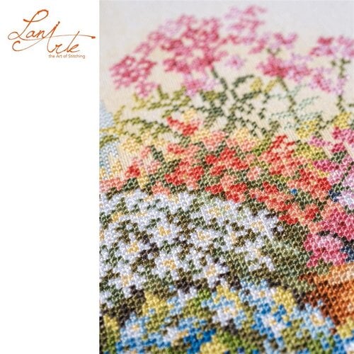Lanarte Telpakket kit Floral cart Lanarte Telpakket kit Floral cart