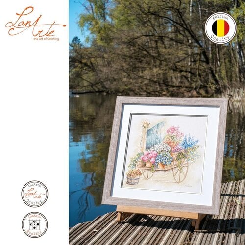 Lanarte Telpakket kit Floral cart Lanarte Telpakket kit Floral cart