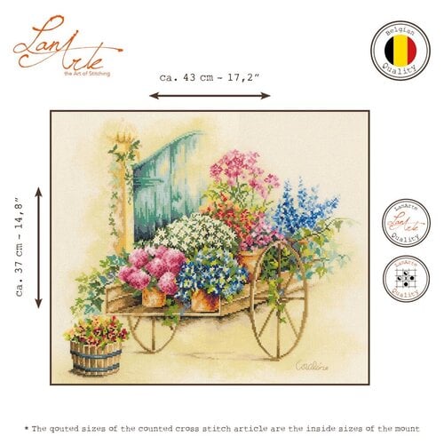 Lanarte Telpakket kit Floral cart Lanarte Telpakket kit Floral cart